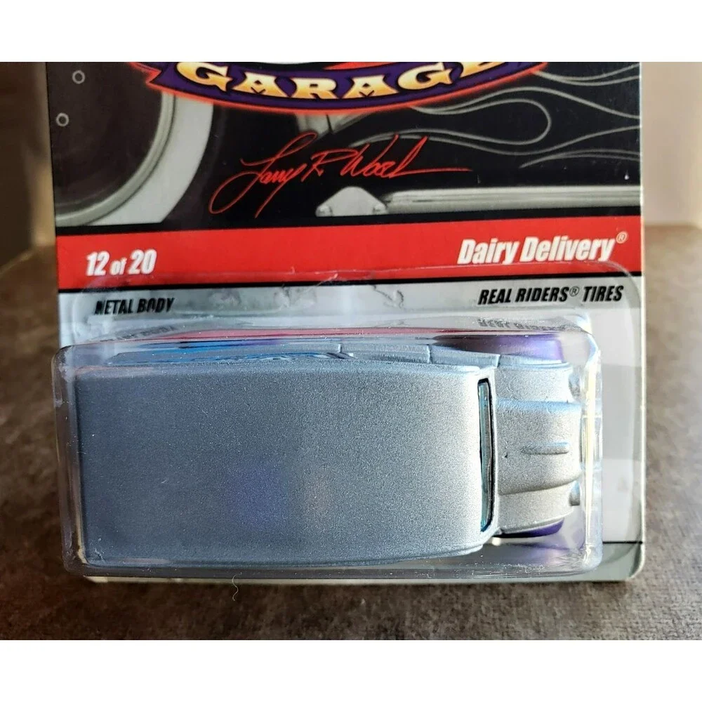2009 Hot Wheels DAIRY DELIVERY MTFLK Silver / Purple LARRY'S GARAGE #12/20 RR5SP